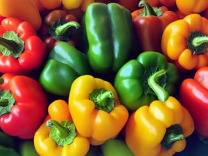 Contenedor de chile morron