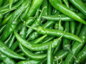 Contenedor de chile serrano